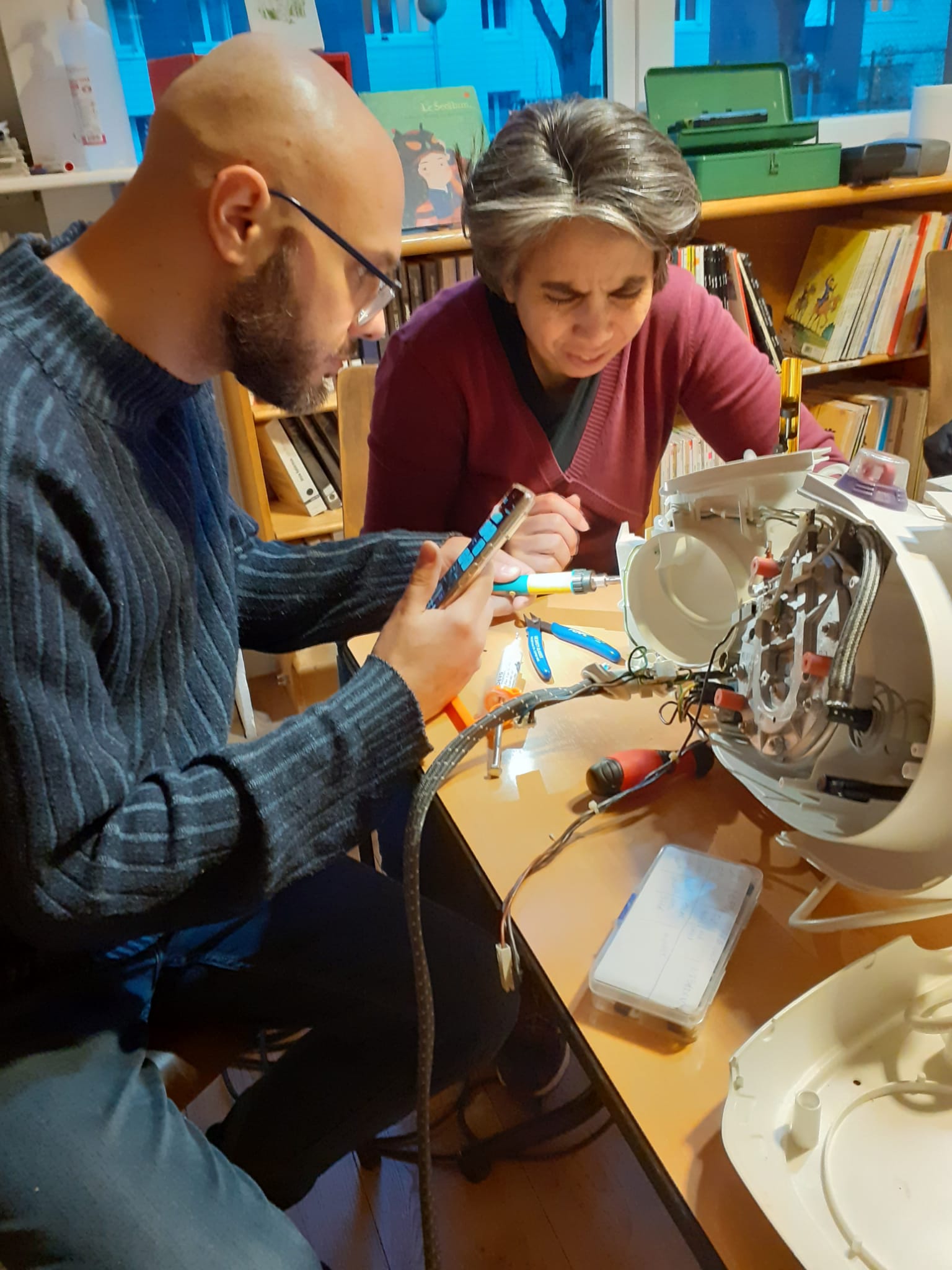 Diagnostic d'un appareil par les bénévoles